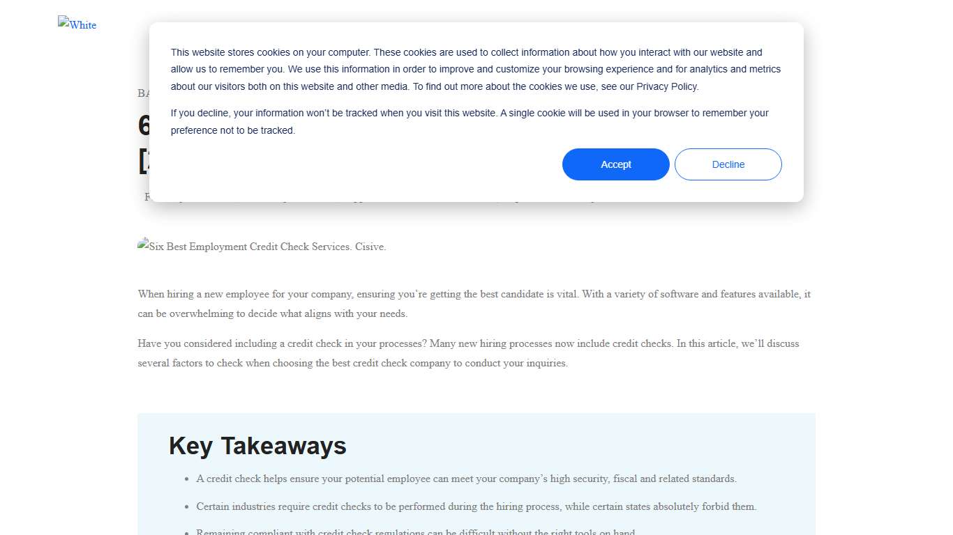 6 Best Employment Credit Check Companies [2026]